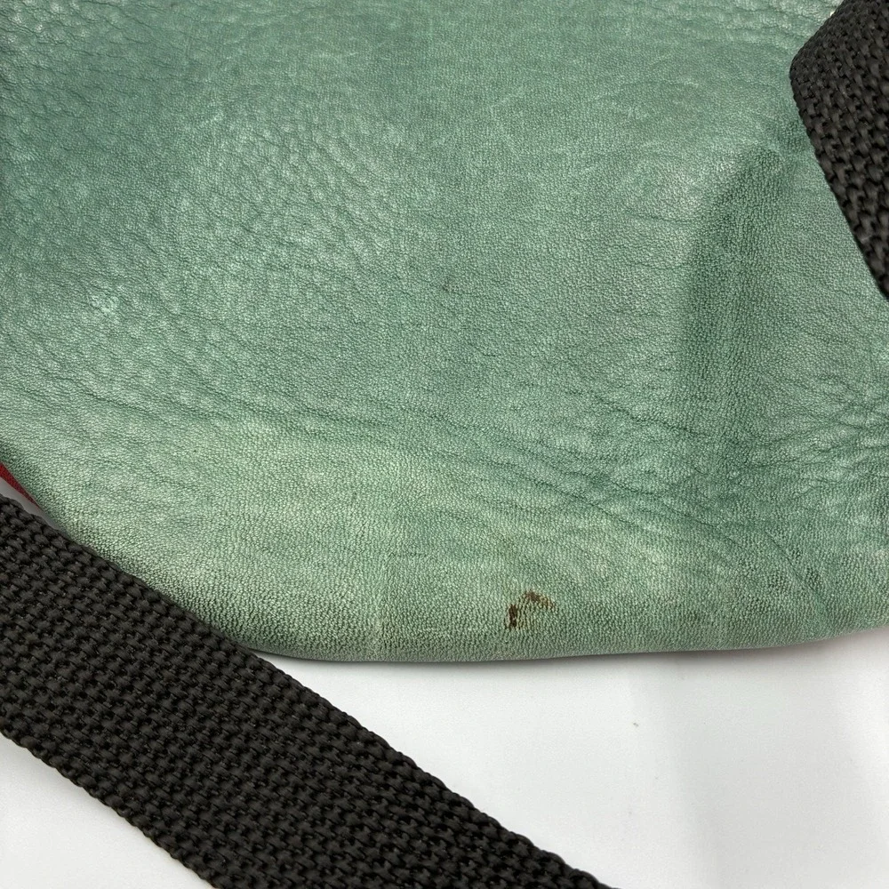 Vintage Leather Belt Bag Dragons‎ Colorblock Fanny Pack